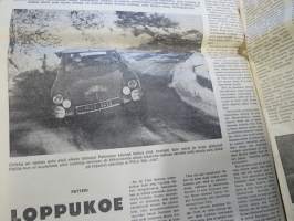 Vauhdin Maailma 1966 nr 1, sis. mm. seur. artikkelit / kuvat / mainokset; Monte Carlon rallin ja sen valokiista - eli miksi Timon ja Raunon ajo hylättiin,