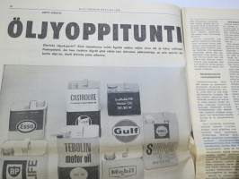 Vauhdin Maailma 1966 nr 1, sis. mm. seur. artikkelit / kuvat / mainokset; Monte Carlon rallin ja sen valokiista - eli miksi Timon ja Raunon ajo hylättiin,
