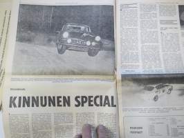 Vauhdin Maailma 1966 nr 1, sis. mm. seur. artikkelit / kuvat / mainokset; Monte Carlon rallin ja sen valokiista - eli miksi Timon ja Raunon ajo hylättiin,