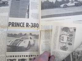 Vauhdin Maailma 1966 nr 1, sis. mm. seur. artikkelit / kuvat / mainokset; Monte Carlon rallin ja sen valokiista - eli miksi Timon ja Raunon ajo hylättiin,