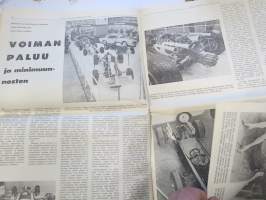 Vauhdin Maailma 1966 nr 1, sis. mm. seur. artikkelit / kuvat / mainokset; Monte Carlon rallin ja sen valokiista - eli miksi Timon ja Raunon ajo hylättiin,