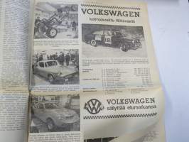 Vauhdin Maailma 1966 nr 1, sis. mm. seur. artikkelit / kuvat / mainokset; Monte Carlon rallin ja sen valokiista - eli miksi Timon ja Raunon ajo hylättiin,