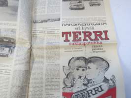 Vauhdin Maailma 1966 nr 1, sis. mm. seur. artikkelit / kuvat / mainokset; Monte Carlon rallin ja sen valokiista - eli miksi Timon ja Raunon ajo hylättiin,