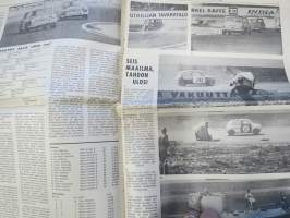 Vauhdin Maailma 1966 nr 6 -mm. Bruce McLaren Shapparal-Chervolet Ford 40 GT Shelby-Cobra Ferrari P 3 Porsche Carrera 6 Kaksivaihteisella komeimmat Kannut,