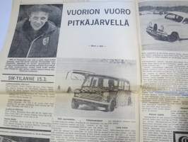 Vauhdin maailma 1965 nr 3, Jääsota Fiat Abarth / Leo Kinnunen, Pekka Keskitalo, Hankiralli, Ford voitti Daytonan, Porsche 904 &amp; 911, FK Mikroautot, Olle Bromark...
