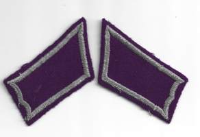 Pioneeri - vanha pari  - kauluslaatta kauluslaatat arvomerkit