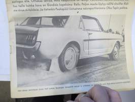 Vauhdin maailma 1965 nr 6, sis. mm. seur. artikkelit / kuvat / mainokset; Clark - Chapman - Ford - Indyn kolme suurta, Jouko Valli, Moottorirata Turkuun...