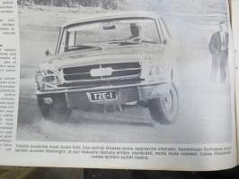 Vauhdin maailma 1965 nr 6, sis. mm. seur. artikkelit / kuvat / mainokset; Clark - Chapman - Ford - Indyn kolme suurta, Jouko Valli, Moottorirata Turkuun...