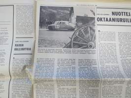 Vauhdin maailma 1965 nr 7, sis. mm. seur. artikkelit / kuvat / mainokset; Hullun hommaa - Timo Mäkinen &amp; Pekka Keskitalo, Coupe des Alpes, Alppiralli, Jim Clark,