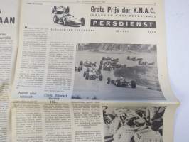 Vauhdin maailma 1965 nr 7, sis. mm. seur. artikkelit / kuvat / mainokset; Hullun hommaa - Timo Mäkinen &amp; Pekka Keskitalo, Coupe des Alpes, Alppiralli, Jim Clark,