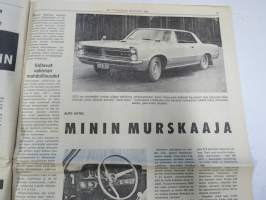 Vauhdin maailma 1965 nr 7, sis. mm. seur. artikkelit / kuvat / mainokset; Hullun hommaa - Timo Mäkinen &amp; Pekka Keskitalo, Coupe des Alpes, Alppiralli, Jim Clark,