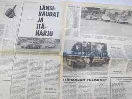 Vauhdin maailma 1965 nr 8, sis. mm. seur. artikkelit / kuvat / mainokset; Länsiraudat ja Itäharju, Cobrafarmari Carrol Shelby ja Cobra Daytona Coupé,