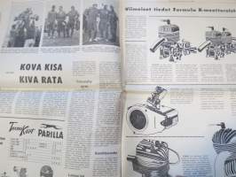 Vauhdin maailma 1965 nr 8, sis. mm. seur. artikkelit / kuvat / mainokset; Länsiraudat ja Itäharju, Cobrafarmari Carrol Shelby ja Cobra Daytona Coupé,