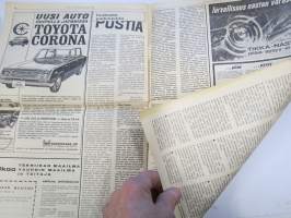 Vauhdin maailma 1965 nr 8, sis. mm. seur. artikkelit / kuvat / mainokset; Länsiraudat ja Itäharju, Cobrafarmari Carrol Shelby ja Cobra Daytona Coupé,