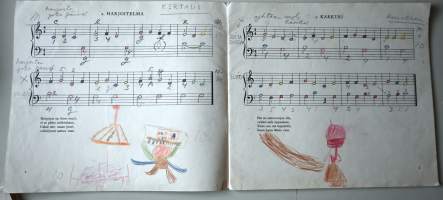 Piano-Aapinen - askarteluvihko nuottien oppimiseksi väriasteikon avulla