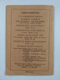 Kristityn tulot ja menot eli "Lahjaksi olette saaneet, lahjaksi antakaa"