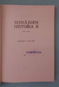 Seinäjoen historia II (1930–1970).  (Paikallishistoria)