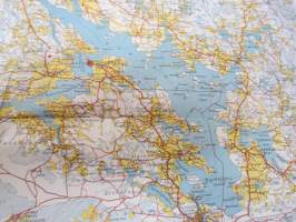 Ikaalinen - Suomen taloudellinen kartta 1954, näkyy mm. Jämijärvi, osia Parkano, Viljakkala, Lavia, Suodenniemi, Hämeenkyrö