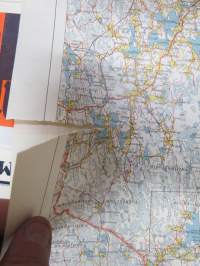 Ikaalinen - Suomen taloudellinen kartta 1954, näkyy mm. Jämijärvi, osia Parkano, Viljakkala, Lavia, Suodenniemi, Hämeenkyrö