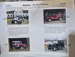 Mahindra  4 vd CJ 340 &amp; CJ 540 myyntiesite