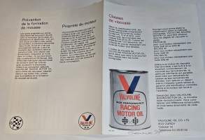 Valvoline racing motor oil myyntiesite