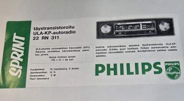 Philips sprint autoradio myyntiesite
