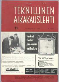 Teknillinen Aikakausilehti  1958  nr 11 / Säteilyn vaaroista, liukulaakereiden välys, Syyrian kartoittaminen,