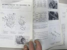 Honda XL 125 / CT 125 Shop Manual -korjaamokirja englanniksi