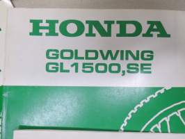Honda Goldwing GL 1500, SE -M,N,W Shop Manual Appendix 3 separate books -korjaamokirjojen lisäosia 3 kpl englanniksi