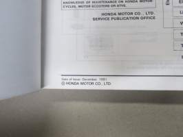 Honda ST1 100LN Pan-European Shop Manual -korjaamokirja englanniksi