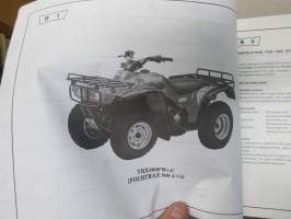 Honda TRX300t (Fourtrax 300), TRX300FWt (Fourtrax 300 4x 4) Parts Catalogue -varaosaluettelo