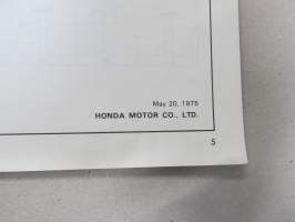 Honda XL250K3 Parts Catalogue -varaosaluettelo