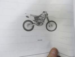 Honda XR400Rt Parts Catalogue -varaosaluettelo