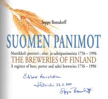 Suomen panimot - Matrikkeli portteri-, olut- ja sahtipanimoista 1756-1996 - The Breweries of Finland - A register of beer, porter and sahti breweries 1756-1996