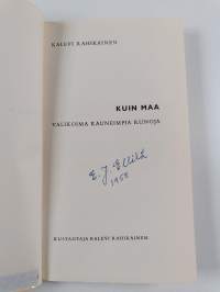 Kuin maa : valikoima kauneimpia runoja (signeerattu)