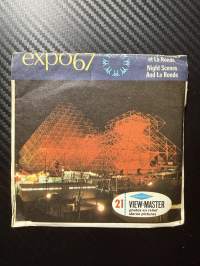 View-Master – Expo 67 Montreal – Scenes Nocturnes / Night Scenes – A0741 / A0742 / A0743 – reel / kuvakiekko