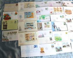 Filatelia Suomi - Jättierä FDC-ensipäiväkuoria - 200 erilaista!! Katso hintaa!