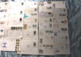 Filatelia Suomi - Jättierä FDC-ensipäiväkuoria - 200 erilaista!! Katso hintaa!