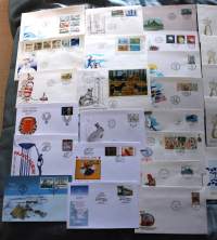 Filatelia Suomi - Jättierä FDC-ensipäiväkuoria - 200 erilaista!! Katso hintaa!