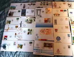 Filatelia Suomi - Jättierä FDC-ensipäiväkuoria - 200 erilaista!! Katso hintaa!