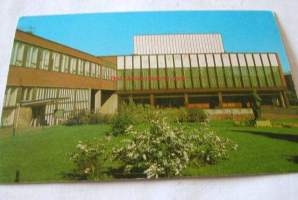 postikortti   kouvola  kirjasto ja teatteri