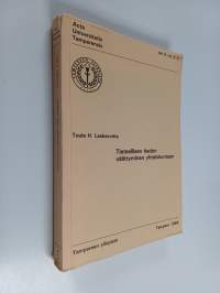 Tieteellisen tiedon välittyminen yhteiskuntaan : tutkimus tieteellisen tiedon (lääketiede) välittymisestä ja välittämisestä terveyspolitiikan alueella Suomessa
