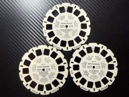 View-Master – Captain Kangaroo (The Bunny Rabbit Hunt / Bunny Rabbit Paints a Picture / The Pie Machine) – 755A / 755B / 755C – reel / kuvakiekko