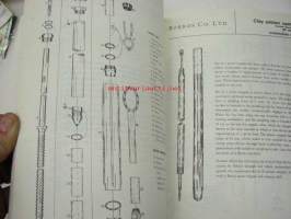 Borros Company Ltd Geotechnical equipment catalog 1972 -geoteknisten työkalujen ja varusteiden luettelo