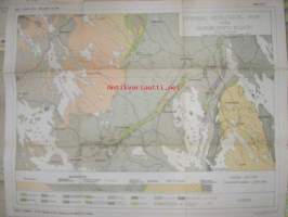 General geological map of the Outolumpu region 1 : 100 000 1953 -kartta