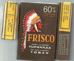 Frisco  piippu- ja savuketupakkaa   - avaamaton täysi tupakka-aski, tuotepakkaus