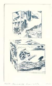 Inka Annikki Vormala metalligrafiikka sign 88 kehystämätön 30x22 cm