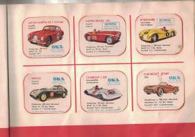 OKA:n keräilykansio - sisältää OKA kahvipakettikuvia 60 kpl -collectible cards