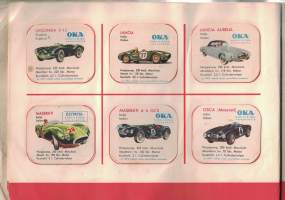 OKA:n keräilykansio - sisältää OKA kahvipakettikuvia 60 kpl -collectible cards