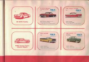 OKA:n keräilykansio - sisältää OKA kahvipakettikuvia 60 kpl -collectible cards